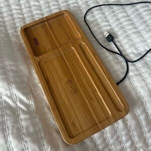 Wooden charging dock